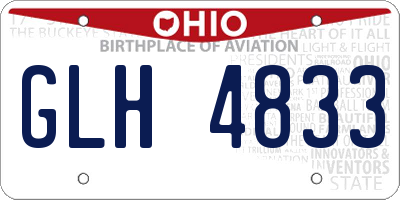 OH license plate GLH4833