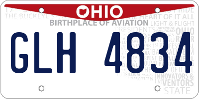 OH license plate GLH4834