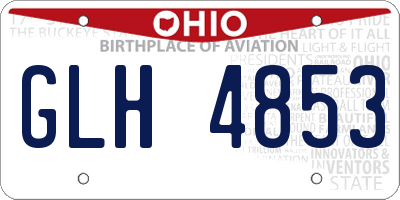 OH license plate GLH4853