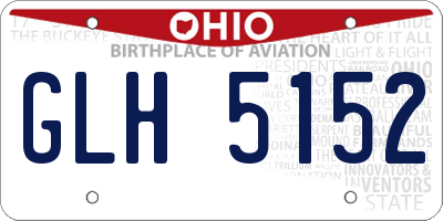 OH license plate GLH5152