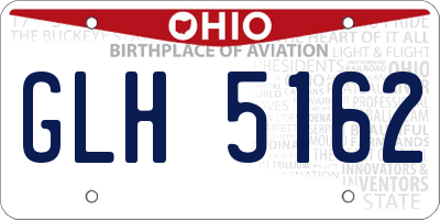 OH license plate GLH5162