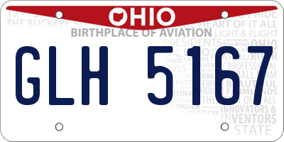 OH license plate GLH5167