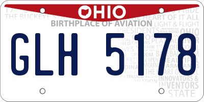 OH license plate GLH5178