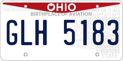OH license plate GLH5183