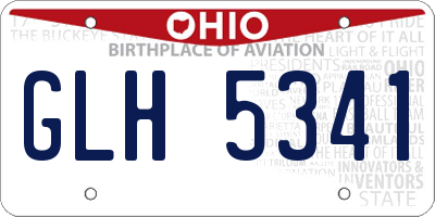 OH license plate GLH5341