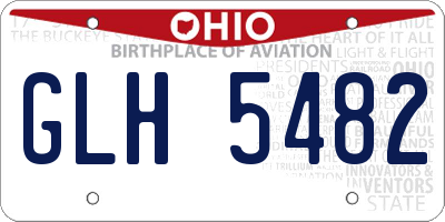 OH license plate GLH5482