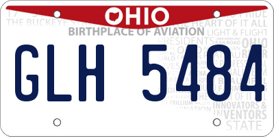 OH license plate GLH5484