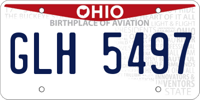 OH license plate GLH5497