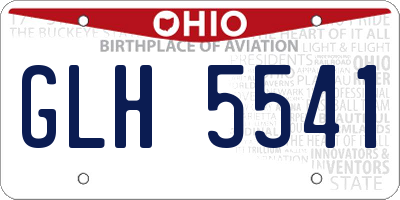 OH license plate GLH5541