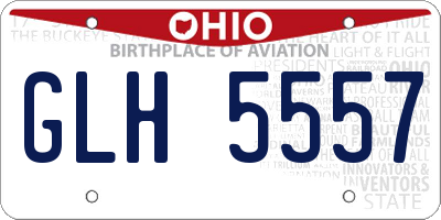 OH license plate GLH5557
