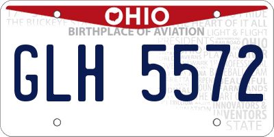 OH license plate GLH5572