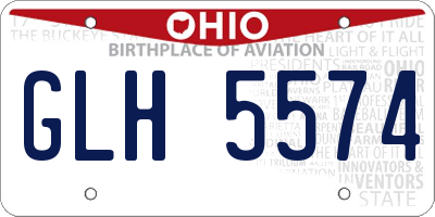 OH license plate GLH5574