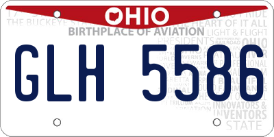 OH license plate GLH5586