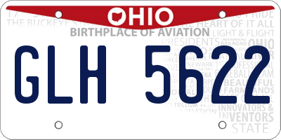OH license plate GLH5622