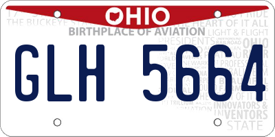 OH license plate GLH5664