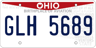 OH license plate GLH5689