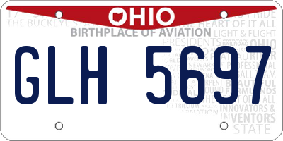 OH license plate GLH5697