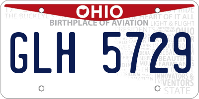 OH license plate GLH5729