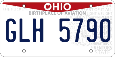 OH license plate GLH5790