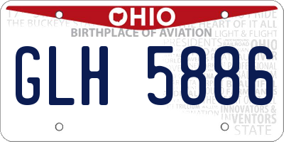 OH license plate GLH5886