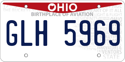OH license plate GLH5969