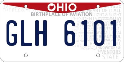 OH license plate GLH6101