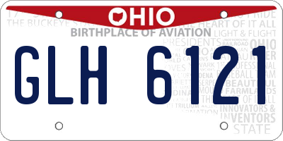 OH license plate GLH6121