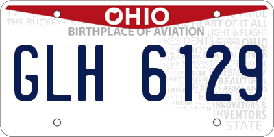 OH license plate GLH6129