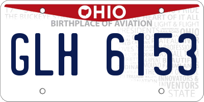OH license plate GLH6153