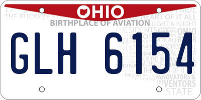 OH license plate GLH6154
