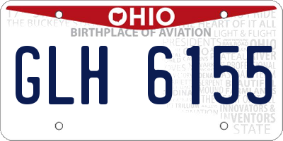 OH license plate GLH6155