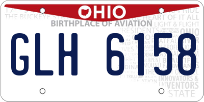 OH license plate GLH6158