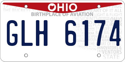 OH license plate GLH6174