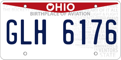 OH license plate GLH6176