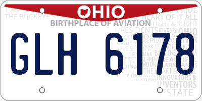 OH license plate GLH6178