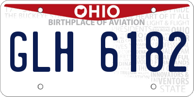 OH license plate GLH6182