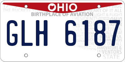 OH license plate GLH6187