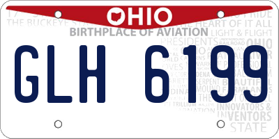 OH license plate GLH6199