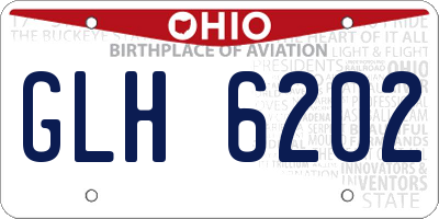 OH license plate GLH6202