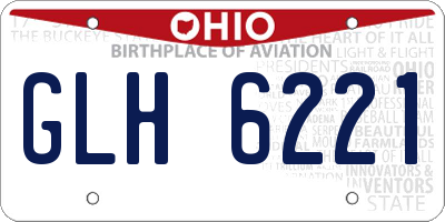 OH license plate GLH6221