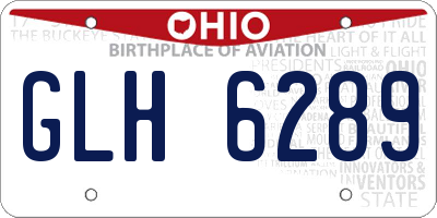 OH license plate GLH6289