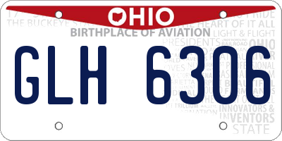 OH license plate GLH6306