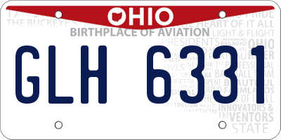 OH license plate GLH6331