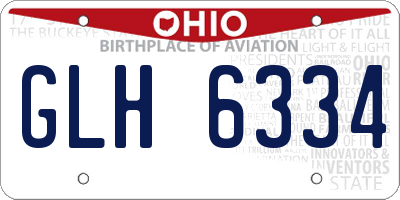 OH license plate GLH6334