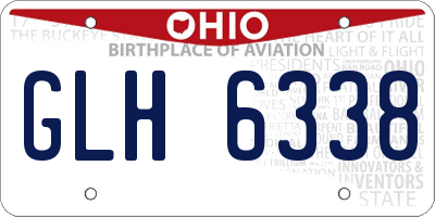 OH license plate GLH6338