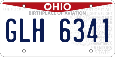 OH license plate GLH6341