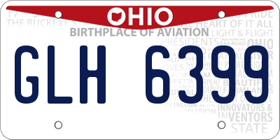 OH license plate GLH6399