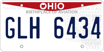 OH license plate GLH6434