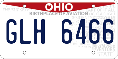 OH license plate GLH6466