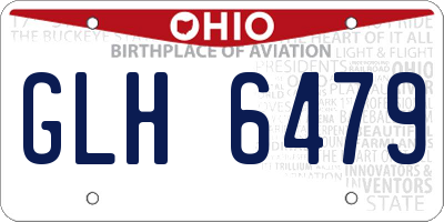 OH license plate GLH6479